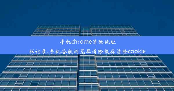 手机chrome清除地址栏记录,手机谷歌浏览器清除缓存清除cookie