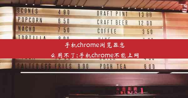 手机chrome浏览器怎么用不了;手机chrome不能上网