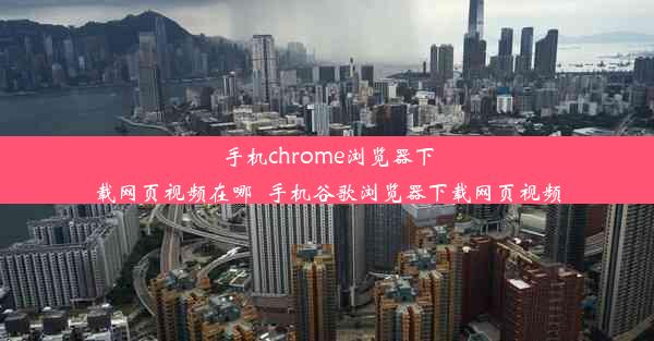 手机chrome浏览器下载网页视频在哪_手机谷歌浏览器下载网页视频