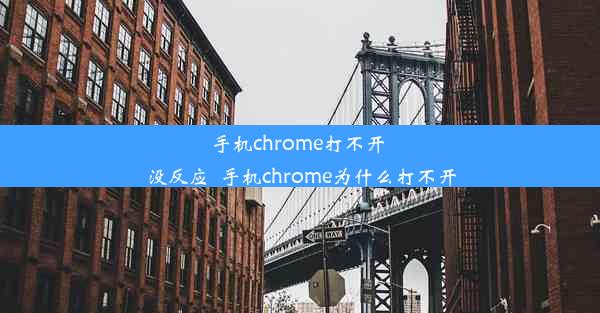 手机chrome打不开 没反应_手机chrome为什么打不开