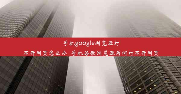 手机google浏览器打不开网页怎么办_手机谷歌浏览器为何打不开网页