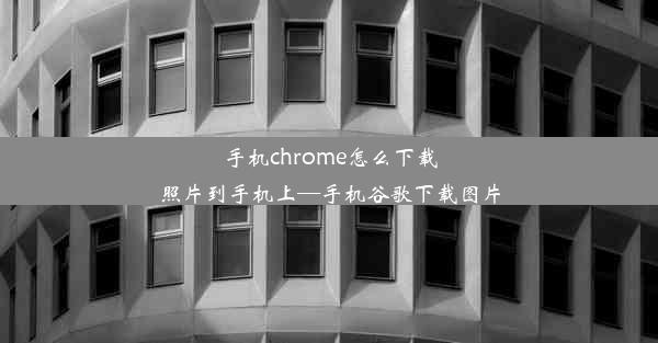 手机chrome怎么下载照片到手机上—手机谷歌下载图片