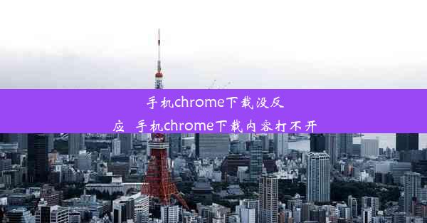 手机chrome下载没反应_手机chrome下载内容打不开