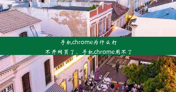 手机chrome为什么打不开网页了、手机chrome用不了