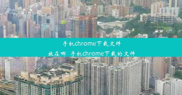 手机chrome下载文件放在哪_手机chrome下载的文件