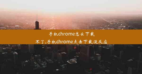 手机chrome怎么下载不了,手机chrome点击下载没反应