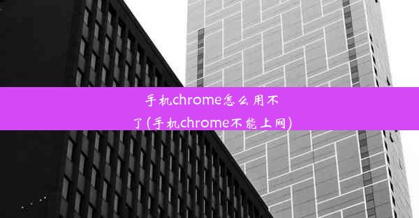 手机chrome怎么用不了(手机chrome不能上网)