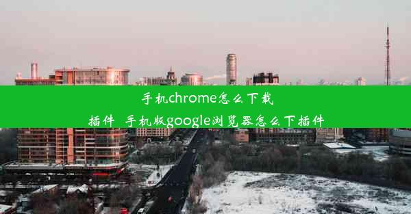 手机chrome怎么下载插件_手机版google浏览器怎么下插件