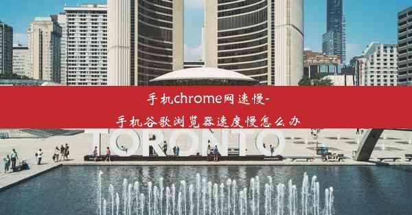 手机chrome网速慢-手机谷歌浏览器速度慢怎么办