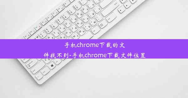 手机chrome下载的文件找不到-手机chrome下载文件位置