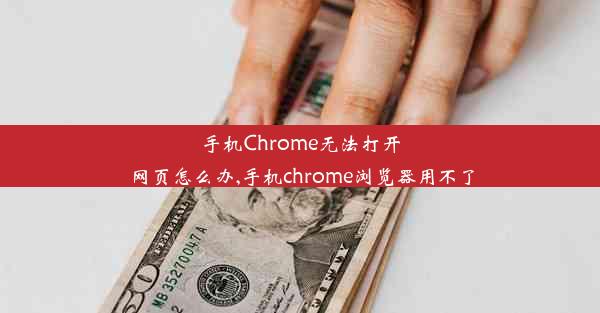 手机Chrome无法打开网页怎么办,手机chrome浏览器用不了