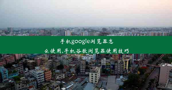 手机google浏览器怎么使用,手机谷歌浏览器使用技巧