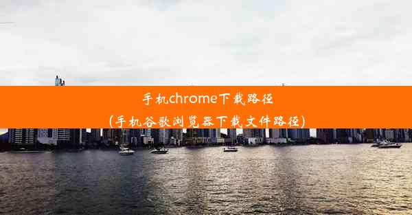 手机chrome下载路径(手机谷歌浏览器下载文件路径)