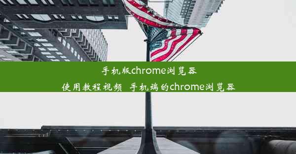 手机版chrome浏览器使用教程视频_手机端的chrome浏览器