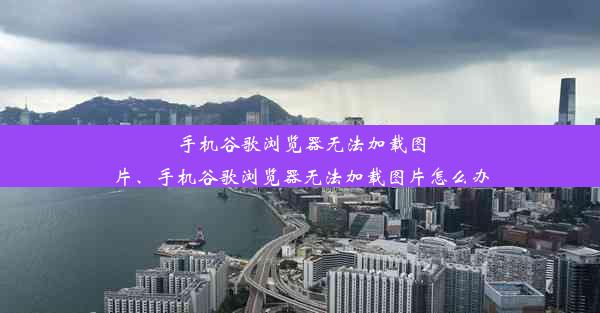 手机谷歌浏览器无法加载图片、手机谷歌浏览器无法加载图片怎么办