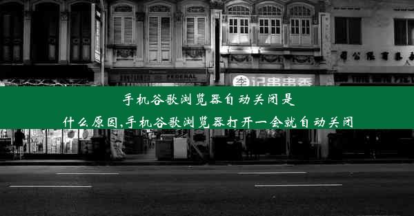 手机谷歌浏览器自动关闭是什么原因,手机谷歌浏览器打开一会就自动关闭