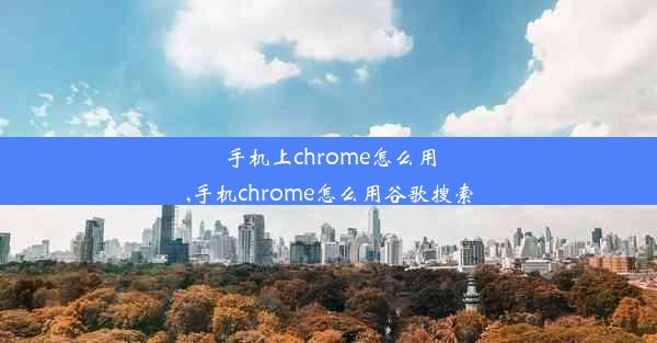 手机上chrome怎么用,手机chrome怎么用谷歌搜索