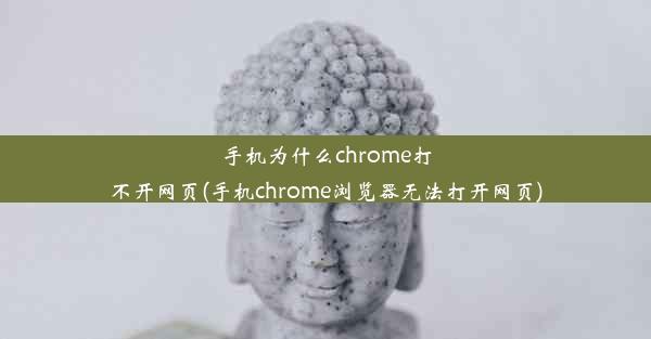 手机为什么chrome打不开网页(手机chrome浏览器无法打开网页)