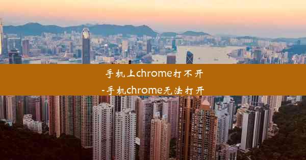 手机上chrome打不开-手机chrome无法打开