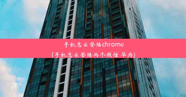 手机怎么登陆chrome(手机怎么登陆两个微信 华为)