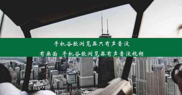 手机谷歌浏览器只有声音没有画面_手机谷歌浏览器有声音没视频