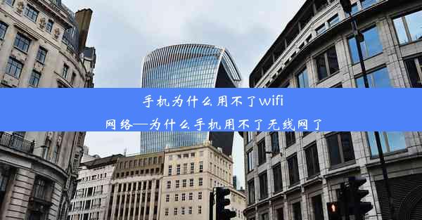 手机为什么用不了wifi网络—为什么手机用不了无线网了