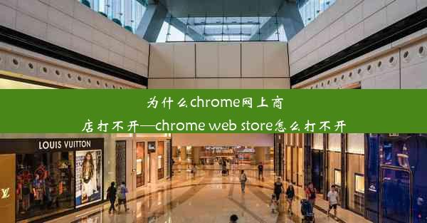 为什么chrome网上商店打不开—chrome web store怎么打不开