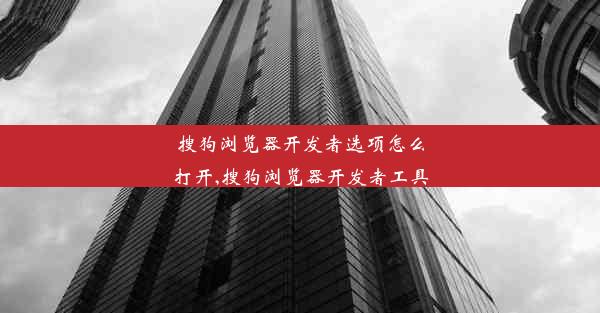 搜狗浏览器开发者选项怎么打开,搜狗浏览器开发者工具