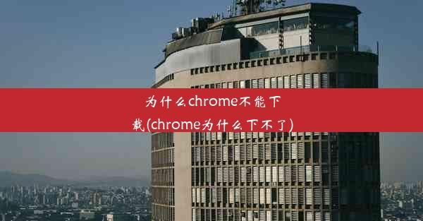 为什么chrome不能下载(chrome为什么下不了)