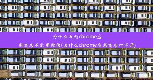 为什么我的chrome应用商店不能用微信(为什么chrome应用商店打不开)