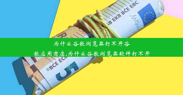 为什么谷歌浏览器打不开谷歌应用商店,为什么谷歌浏览器软件打不开