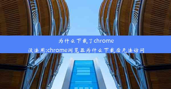 为什么下载了chrome没法用;chrome浏览器为什么下载后无法访问