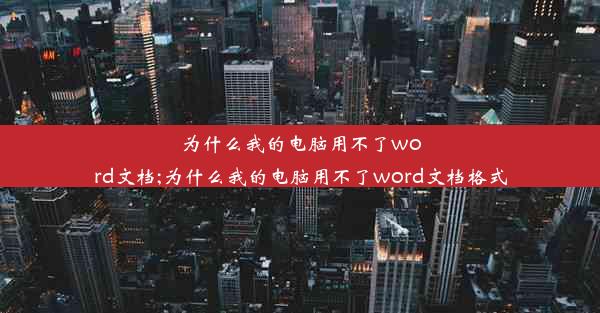 为什么我的电脑用不了word文档;为什么我的电脑用不了word文档格式