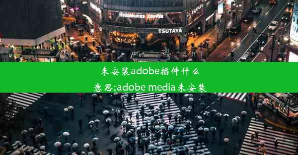 未安装adobe插件什么意思;adobe media未安装