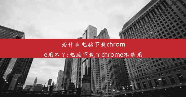 为什么电脑下载chrome用不了;电脑下载了chrome不能用