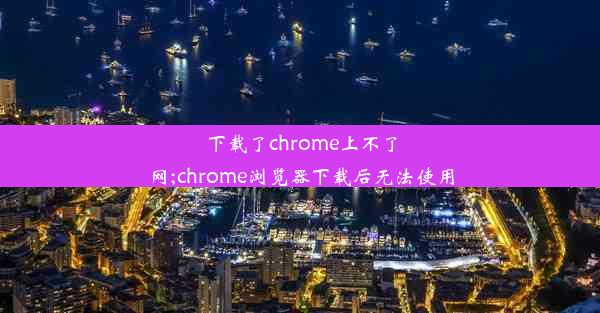 下载了chrome上不了网;chrome浏览器下载后无法使用