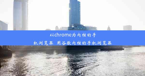 以chrome为内核的手机浏览器_用谷歌内核的手机浏览器