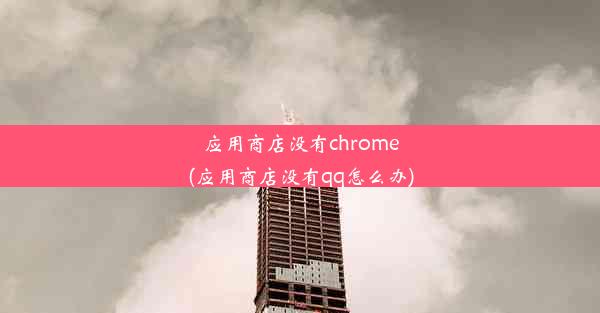 应用商店没有chrome(应用商店没有qq怎么办)