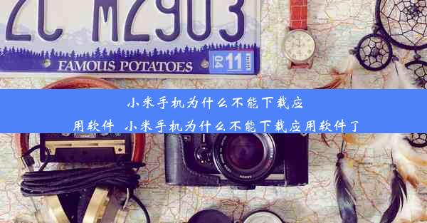 小米手机为什么不能下载应用软件_小米手机为什么不能下载应用软件了