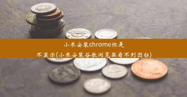 小米安装chrome但是不显示(小米安装谷歌浏览器看不到图标)