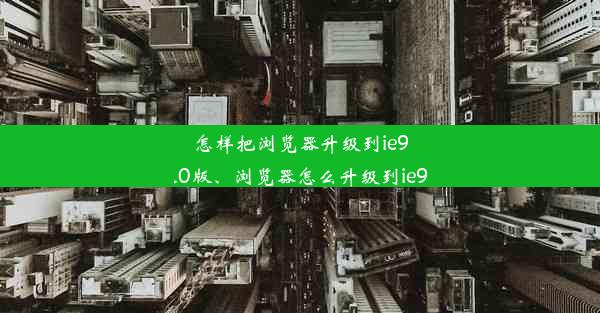 怎样把浏览器升级到ie9.0版、浏览器怎么升级到ie9