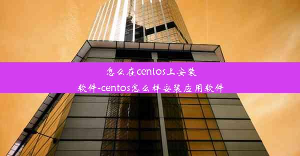 怎么在centos上安装软件-centos怎么样安装应用软件