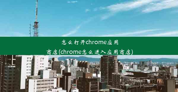 怎么打开chrome应用商店(chrome怎么进入应用商店)