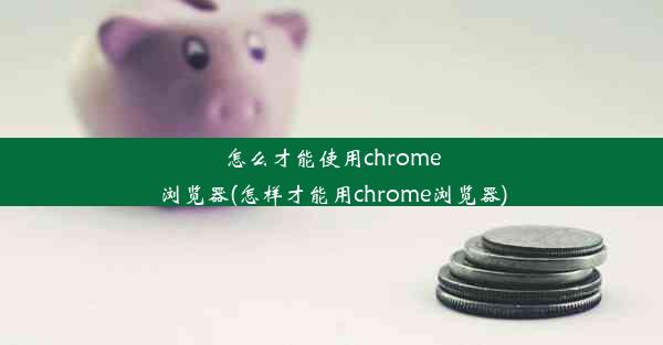 怎么才能使用chrome浏览器(怎样才能用chrome浏览器)