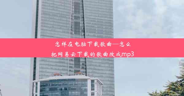 怎样在电脑下载歌曲—怎么把网易云下载的歌曲改成mp3