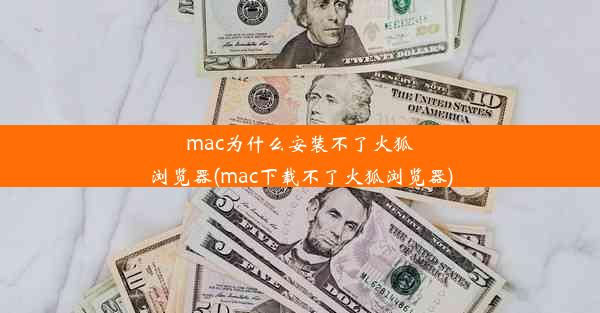 mac为什么安装不了火狐浏览器(mac下载不了火狐浏览器)