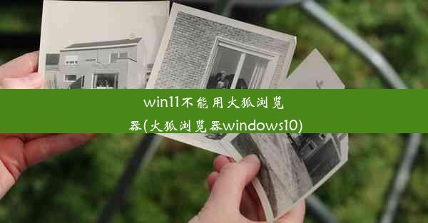 win11不能用火狐浏览器(火狐浏览器windows10)