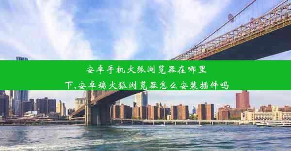 安卓手机火狐浏览器在哪里下,安卓端火狐浏览器怎么安装插件吗