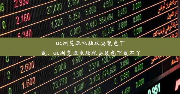 uc浏览器电脑版安装包下载、uc浏览器电脑版安装包下载不了