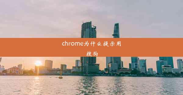 chrome为什么提示用搜狗